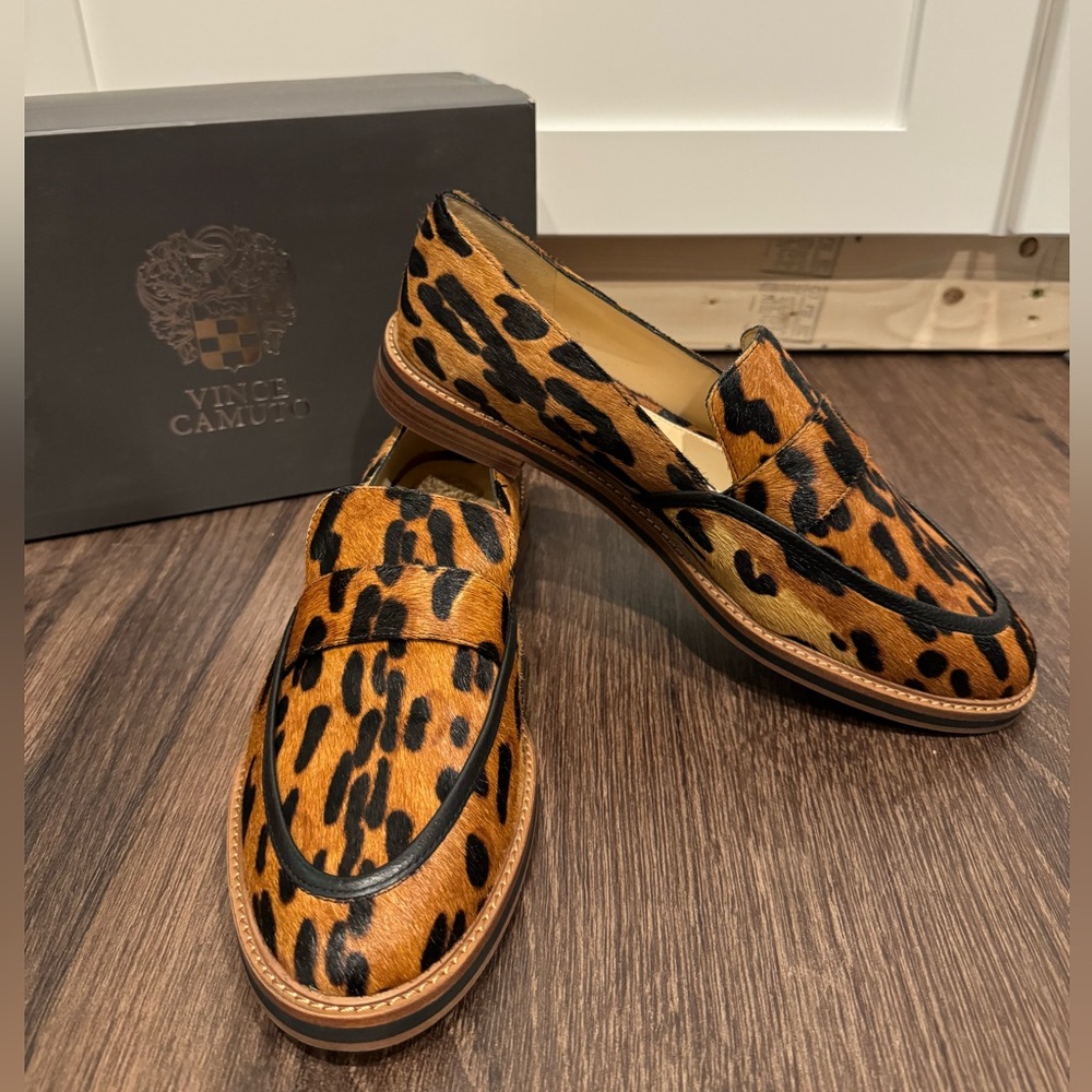 Vince Camuto Leopard Jorda Loafers